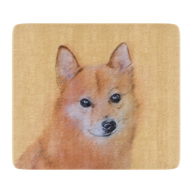 Finsk slitz-målning - Cute Original Hund Art (Framsidan)