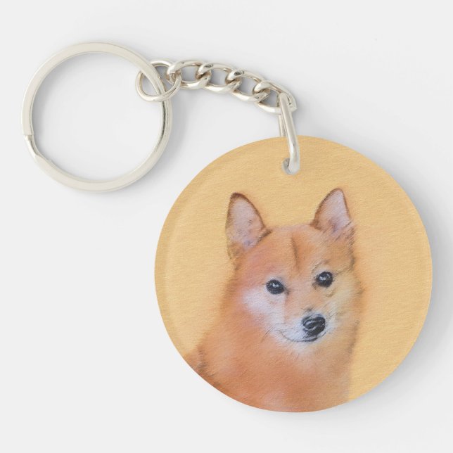 Finsk slitz-målning - Cute Original Hund Art (Framsidan)
