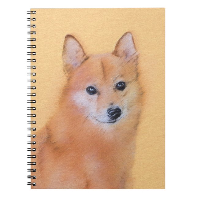 Finsk slitz-målning - Cute Original Hund Art Anteckningsbok (Framsidan)
