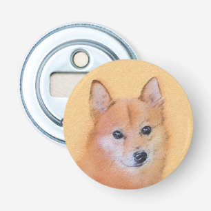 Finsk slitz-målning - Cute Original Hund Art Flasköppnare
