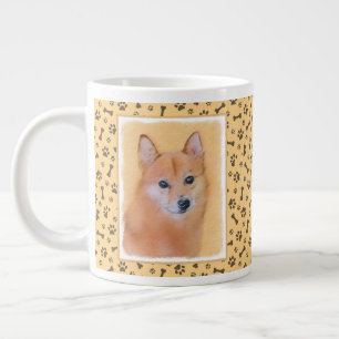 Finsk slitz-målning - Cute Original Hund Art Jumbo Mugg
