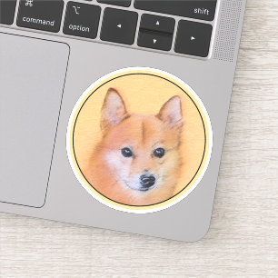 Finsk slitz-målning - Cute Original Hund Art Klistermärken