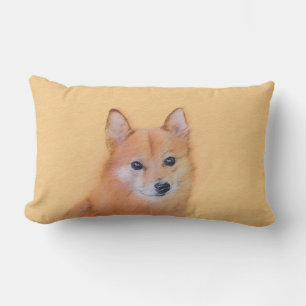 Finsk slitz-målning - Cute Original Hund Art Lumbarkudde