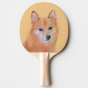 Finsk slitz-målning - Cute Original Hund Art Pingisracket
