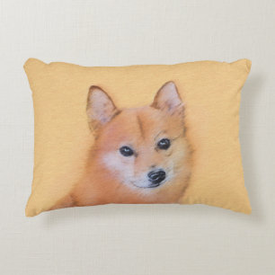 Finsk slitz-målning - Cute Original Hund Art Prydnadskudde