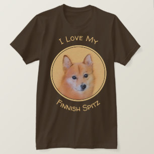 Finsk slitz-målning - Cute Original Hund Art T Shirt