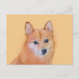 Finsk slitz-målning - Cute Original Hund Art Vykort