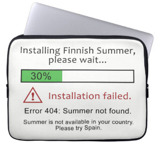 Finsk sommar laptop sleeve