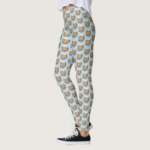 Finsk spitz vid Seashore Painting - Hund Art Leggings