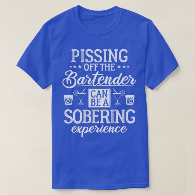 Finsk stämpel Sarcastic Bartender Kit Design T Shirt (Design framsida)