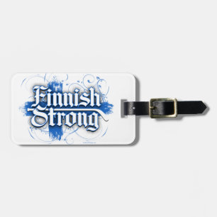Finsk strong (Hockey) - bagagetag Bagagebricka