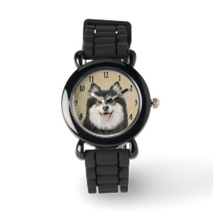 Finska apphund Painting - Cute Original Hund Art Armbandsur