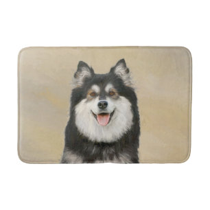 Finska apphund Painting - Cute Original Hund Art Badrumsmatta