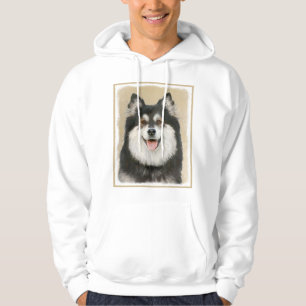 Finska apphund Painting - Cute Original Hund Art Hoodie