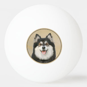 Finska apphund Painting - Cute Original Hund Art Pingisboll