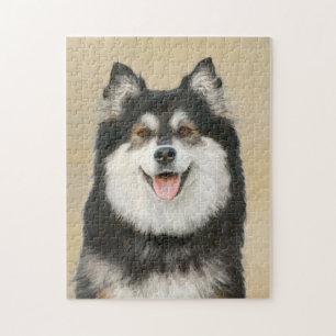 Finska apphund Painting - Cute Original Hund Art Pussel