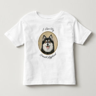 Finska apphund Painting - Cute Original Hund Art T Shirt