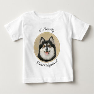 Finska apphund Painting - Cute Original Hund Art T Shirt