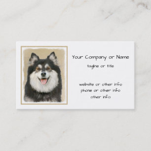 Finska apphund Painting - Cute Original Hund Art Visitkort