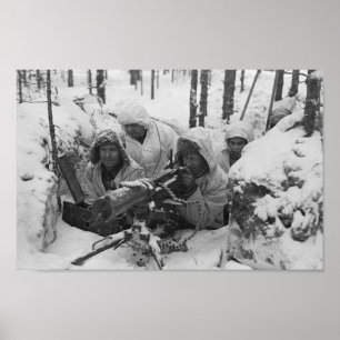 Finska armén i Winter Krig Poster