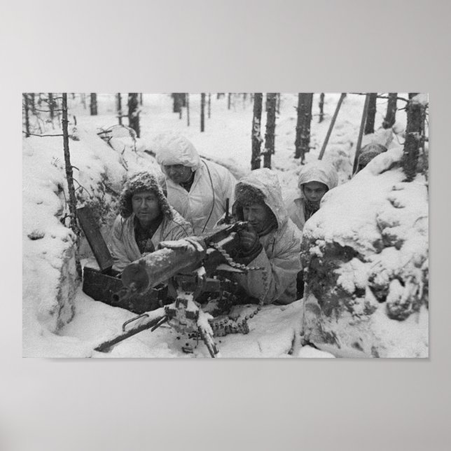Finska armén i Winter Krig Poster (Framsidan)