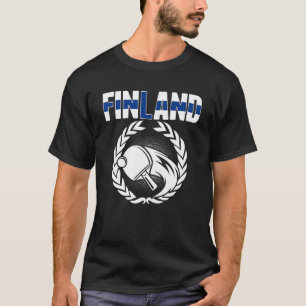 Finska Bord Tennis finsk Ping Pong Team Suppo T Shirt