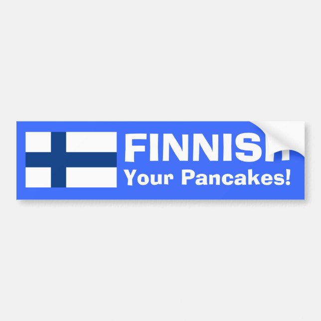 FINSKA dina pannkakor! Bildekal (Framsidan)