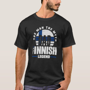 Finska Finland Flagga Far T Shirt