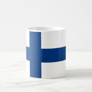 Finska (finska) Flagga Kaffemugg