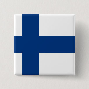 Finska (finska) Flagga Knapp
