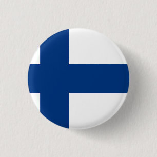 Finska (finska) Flagga Knapp