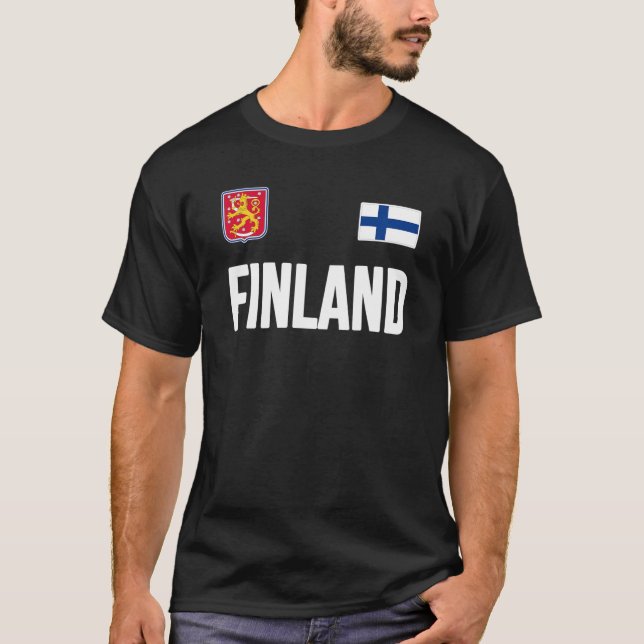 Finska finska Flagga Suomi Sisu Souvenir Kärlek Gi T Shirt (Framsida)