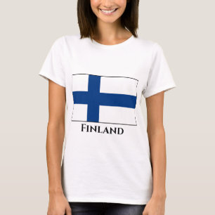 Finska (finska) Flagga T Shirt