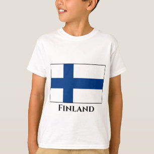 Finska (finska) Flagga T Shirt