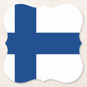 Finska (finska) Flagga Underlägg Papper