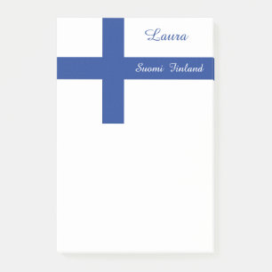 Finska Flagga anpassningsbar Post-it-anteckningar Post-it Block