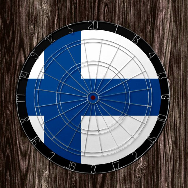 Finska Flagga Dartboard och Finska/spel board Darttavla (Skapare uppladdad)