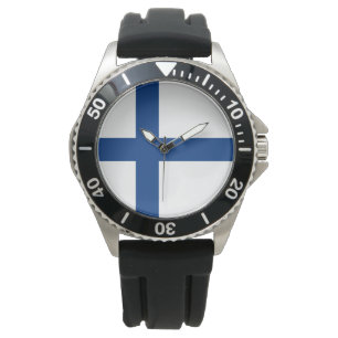 Finska Flagga (Finland) Armbandsur