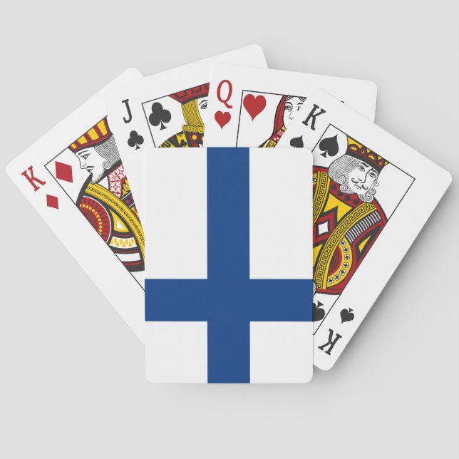 Finska Flagga (Finland) Casinokort (Baksidan)
