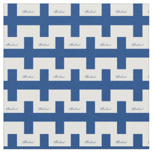 Finska Flagga & Finland Trendig Fabric/mode Finn Tyg