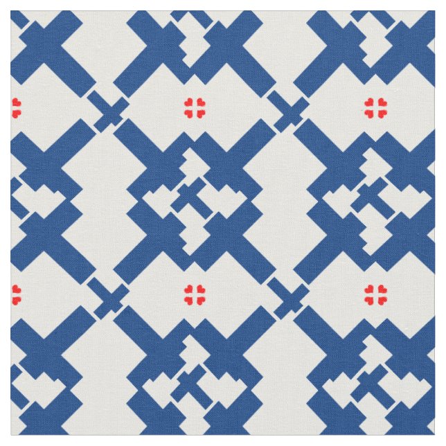 Finska Flagga & Finland Trendig Fabric mode Tyg (Närbild)