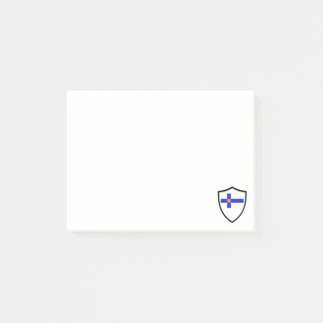 Finska flagga-jackat armar post-it block (Framsida)