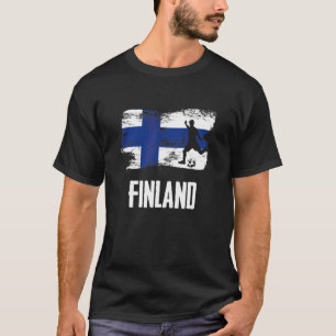 Finska Flagga Jersey Finlands fotbollslag Finska T Shirt