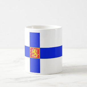 Finska flagga kaffemugg