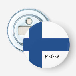 Finska Flagga och Finland party /sportdrycker Flasköppnare