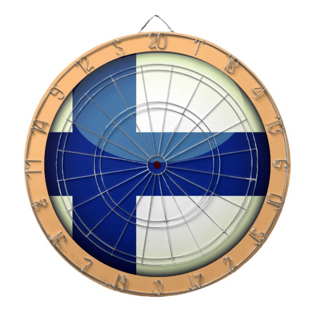 Finska Flagga- och finskspråkiga spel /Rustic Darttavla (Framsidan)