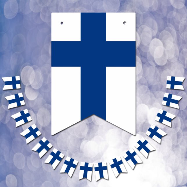 Finska Flagga och Party Finland-banderoller/Bröllo (Skapare uppladdad)