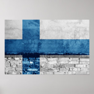 Finska flagga poster