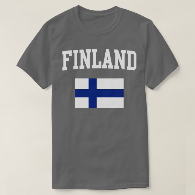 Finska Flagga T Shirt (Design framsida)
