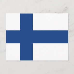 Finska flagga vykort för anpassningsbar